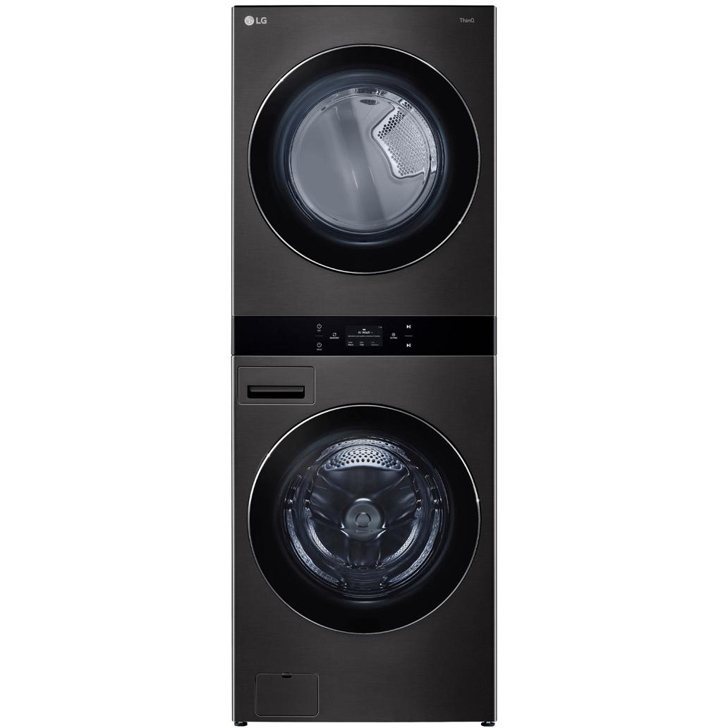  LG Stacked Washer/Dryer Electric Laundry Center with TurboWash™ 360 Technology WKEX300HBA IMAGE 1