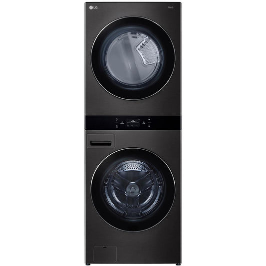  LG Stacked Washer/Dryer Electric Laundry Center with TurboWash™ 360 Technology WKEX300HBA IMAGE 1