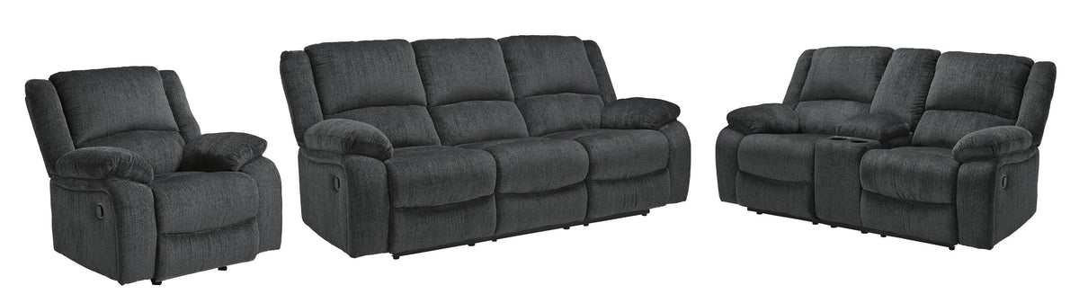 Draycoll Sofa, Loveseat and Recliner