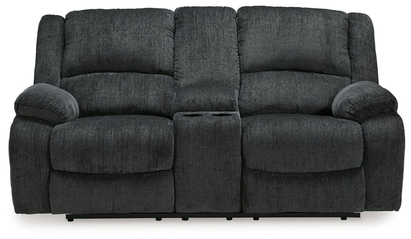 Draycoll DBL Rec Loveseat w/Console