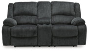 Draycoll DBL REC PWR Loveseat w/Console
