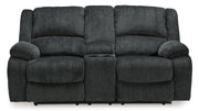Draycoll DBL REC PWR Loveseat w/Console