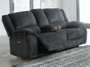 Draycoll DBL REC PWR Loveseat w/Console