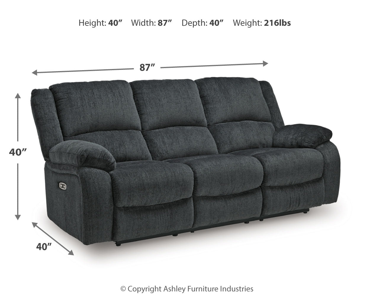 Draycoll Reclining Power Sofa
