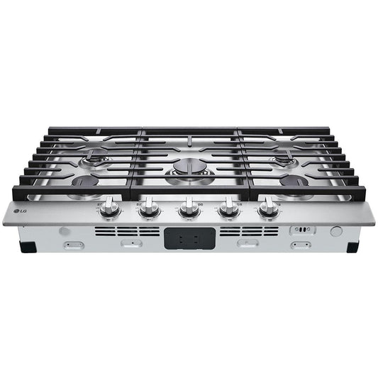 LG 36" Built-In Gas Cooktop CBGJ3623S IMAGE 1