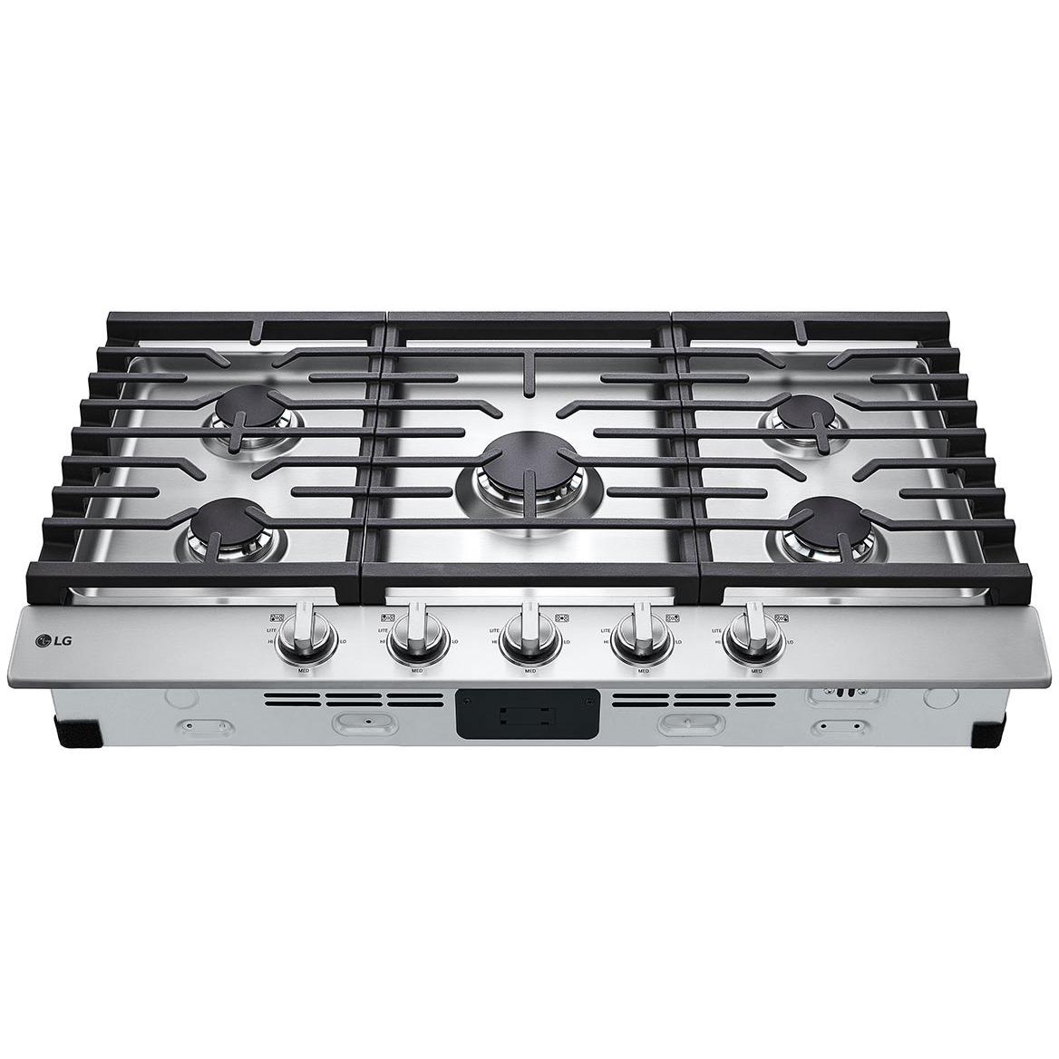 LG 36" Built-In Gas Cooktop CBGJ3623S IMAGE 4