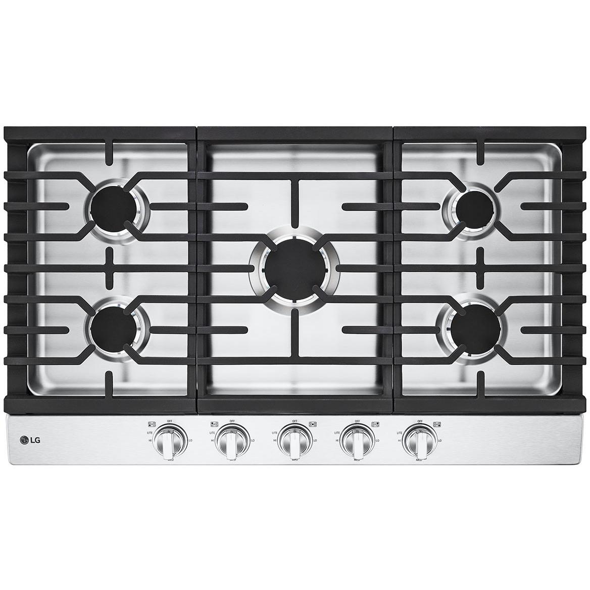 LG 36" Built-In Gas Cooktop CBGJ3623S IMAGE 5
