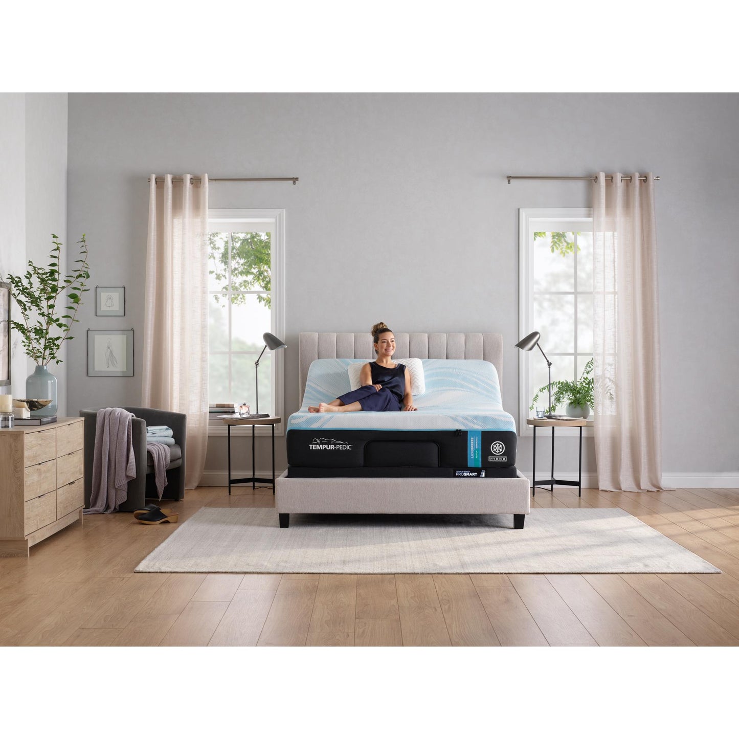  Tempur-Pedic Tempur-LuxeBreeze® Medium Hybrid Mattress (King) IMAGE 14