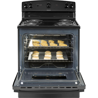  Hotpoint 30-inch Freestanding Electric Range RBS330DRBB IMAGE 3