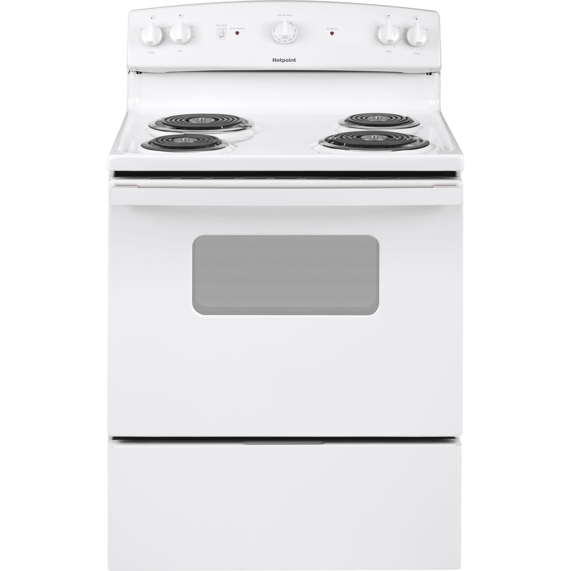  Hotpoint 30-inch Freestanding Electric Range RBS330DRWW IMAGE 1
