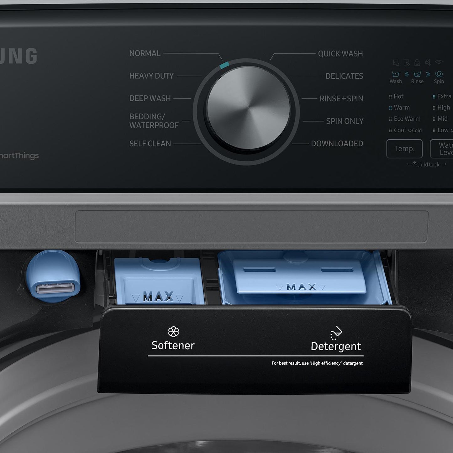  Samsung 4.6 cu. ft Top Loading Washer with Smart Things Wi-Fi WA46CG3505AVA4 IMAGE 9