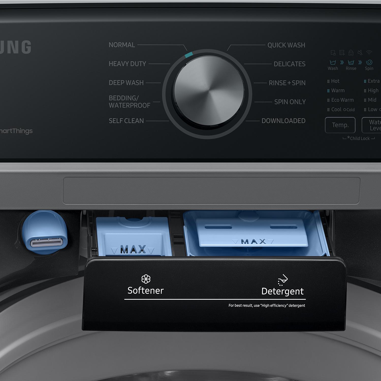  Samsung 4.6 cu. ft Top Loading Washer with Smart Things Wi-Fi WA46CG3505AVA4 IMAGE 9