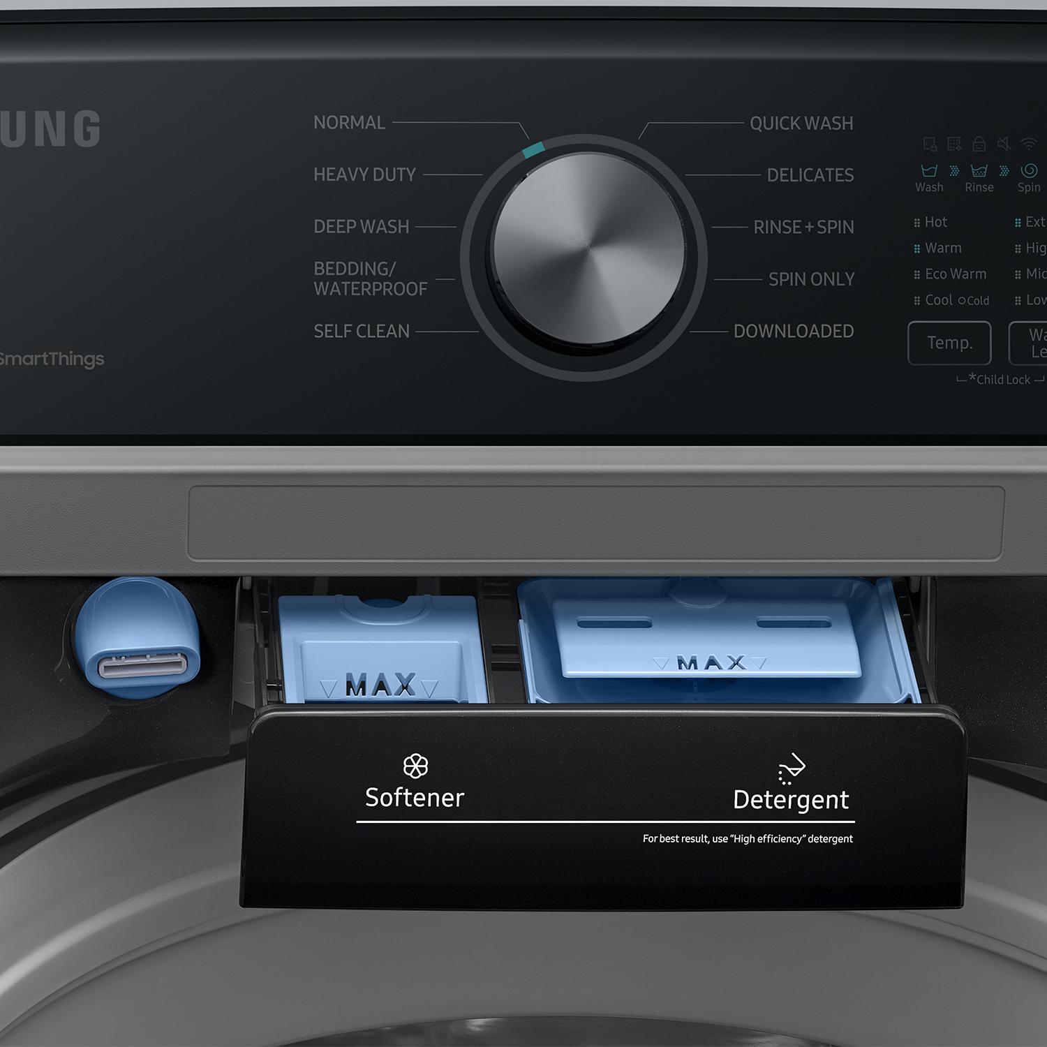  Samsung 4.7 cu.ft. Top Loading Washer with Active Water Jet WA47CG3500AVA4 IMAGE 9