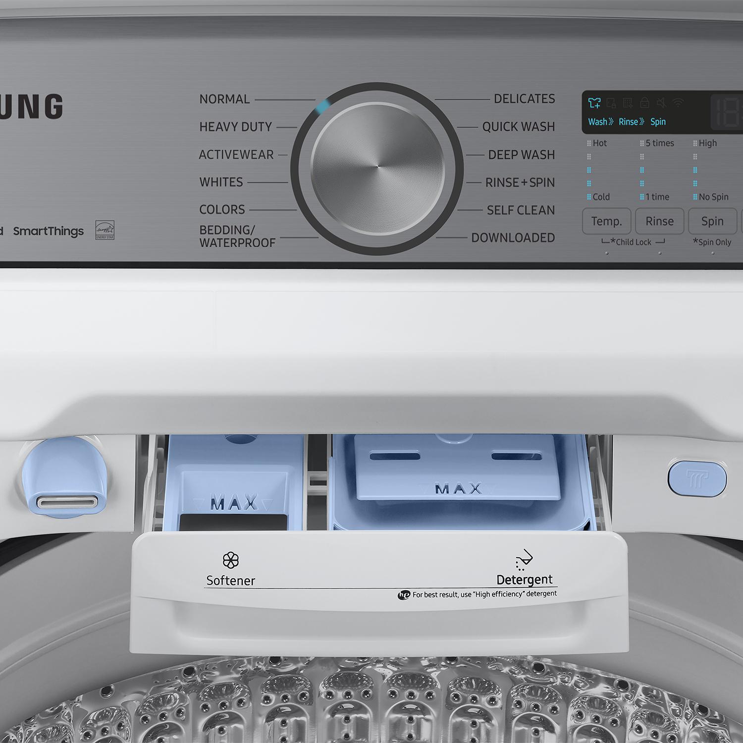  Samsung 5.5 cu.ft. Top Loading Washer WA55CG7100AWUS IMAGE 9