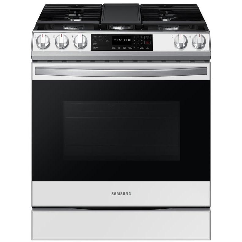 Samsung 30-inch Slide-in Gas Range with Convection Technology NX60CB831512/AA IMAGE 1
