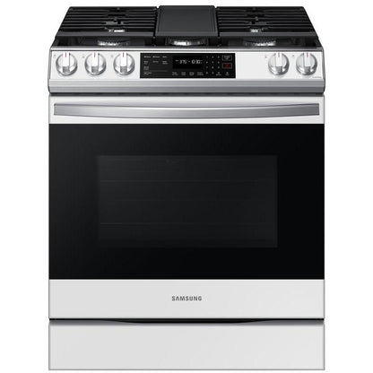 Samsung 30-inch Slide-in Gas Range with Convection Technology NX60CB831512/AA IMAGE 1