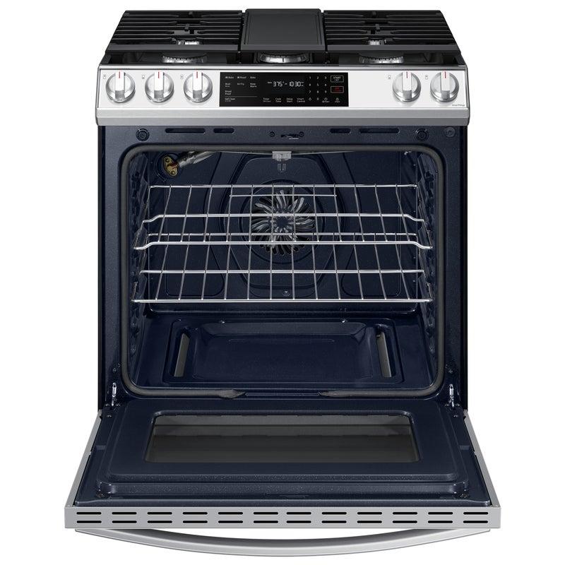 Samsung 30-inch Slide-in Gas Range with Convection Technology NX60CB831512/AA IMAGE 2