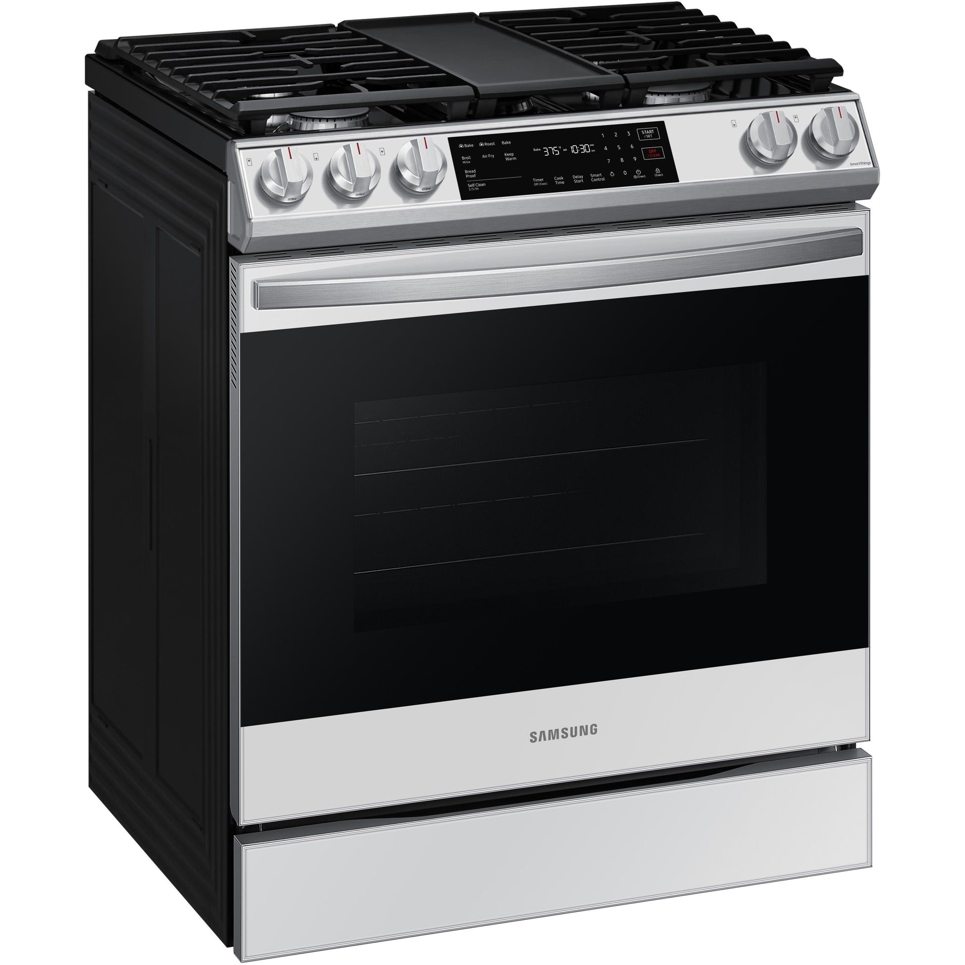 Samsung 30-inch Slide-in Gas Range with Convection Technology NX60CB831512/AA IMAGE 3