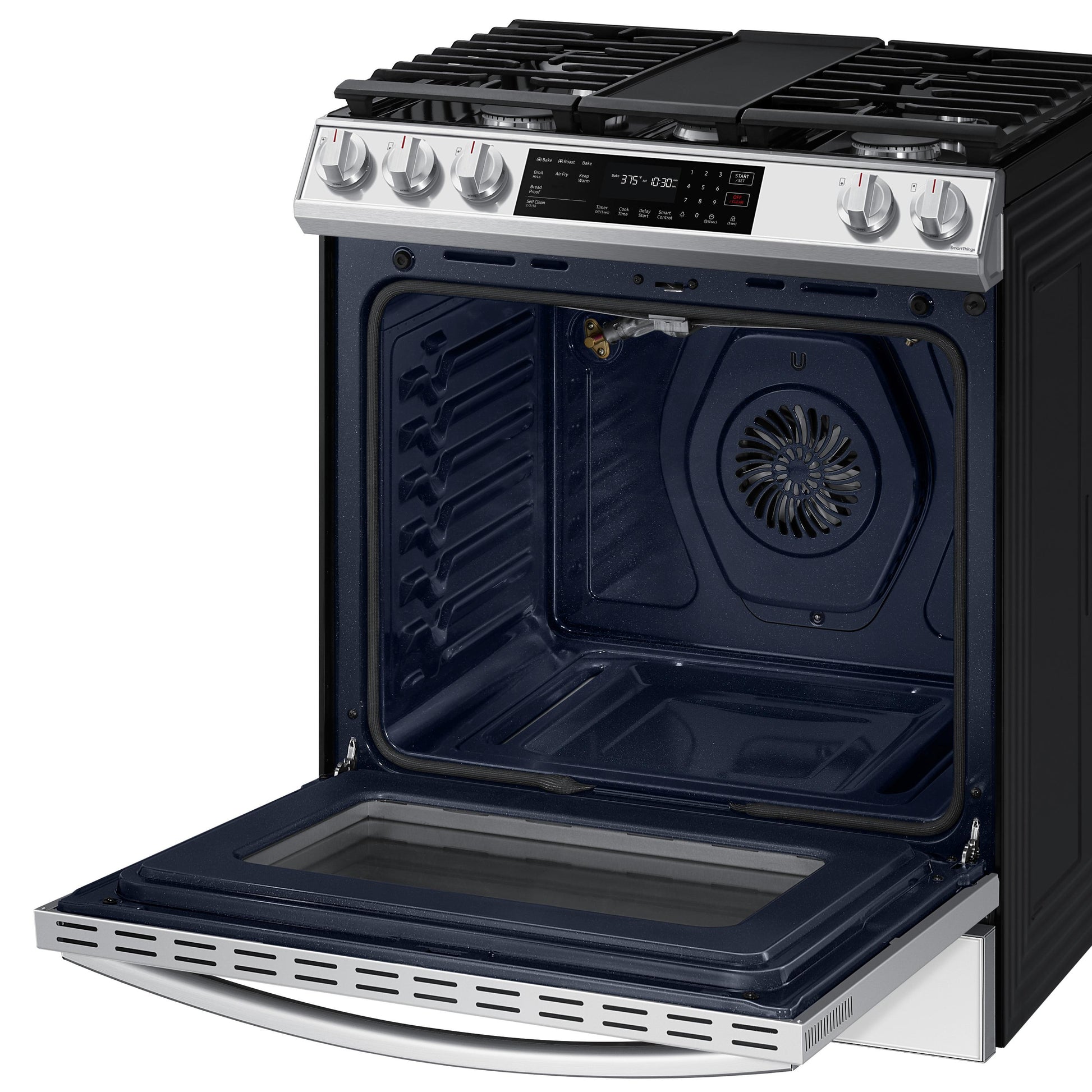 Samsung 30-inch Slide-in Gas Range with Convection Technology NX60CB831512/AA IMAGE 4