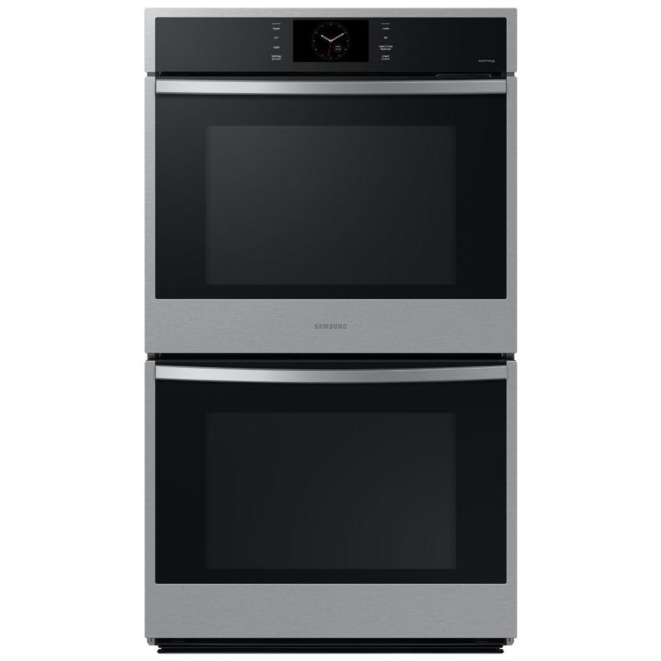  Samsung 10.2 cu. Ft. 6 Series Double Wall Oven with SmartThings, Air Fry and Air Sous Vide NV51CG600DSRAA IMAGE 1