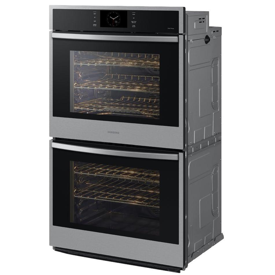 Samsung 10.2 cu. Ft. 6 Series Double Wall Oven with SmartThings, Air Fry and Air Sous Vide NV51CG600DSRAA IMAGE 2