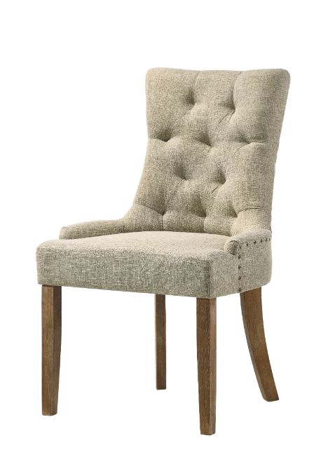 Silla auxiliar tapizada Yotam de 96 cm (juego de 2)