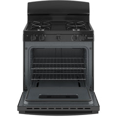  Hotpoint 30-inch Freestanding Gas Range RGBS330DRBB IMAGE 2