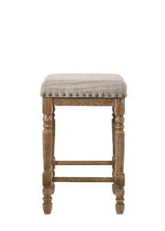 Taburete alto tapizado Farsiris de 24" de alto