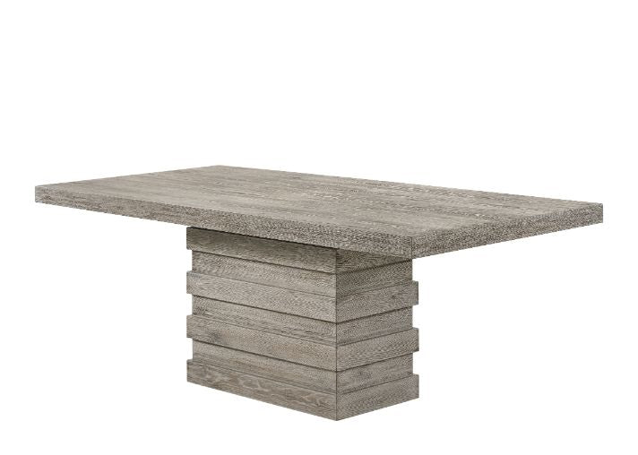 Mesa de comedor rectangular Faustine de 84" de largo