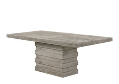 Mesa de comedor rectangular Faustine de 84" de largo