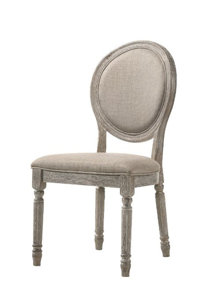 Faustine 40"H Upholstered Side Chair with Oval Back (Set-2)