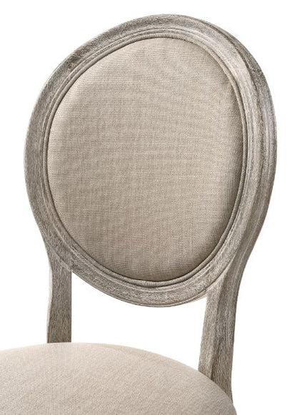 Faustine 40"H Upholstered Side Chair with Oval Back (Set-2)
