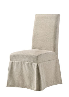 Silla auxiliar tapizada Faustine de 40" de alto con respaldo sólido (juego de 2)