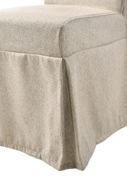 Silla auxiliar tapizada Faustine de 40" de alto con respaldo sólido (juego de 2)