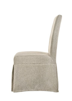Silla auxiliar tapizada Faustine de 40" de alto con respaldo sólido (juego de 2)