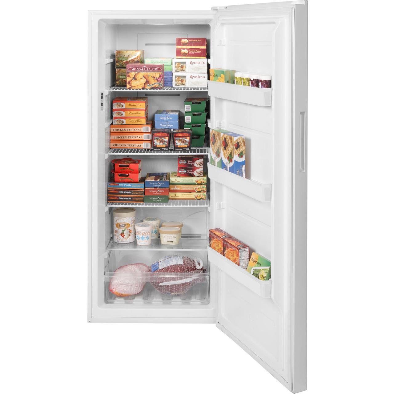  Hotpoint 13 cu. ft. Upright Freezer with LED Interior Lighting HUF13LTRWW IMAGE 3