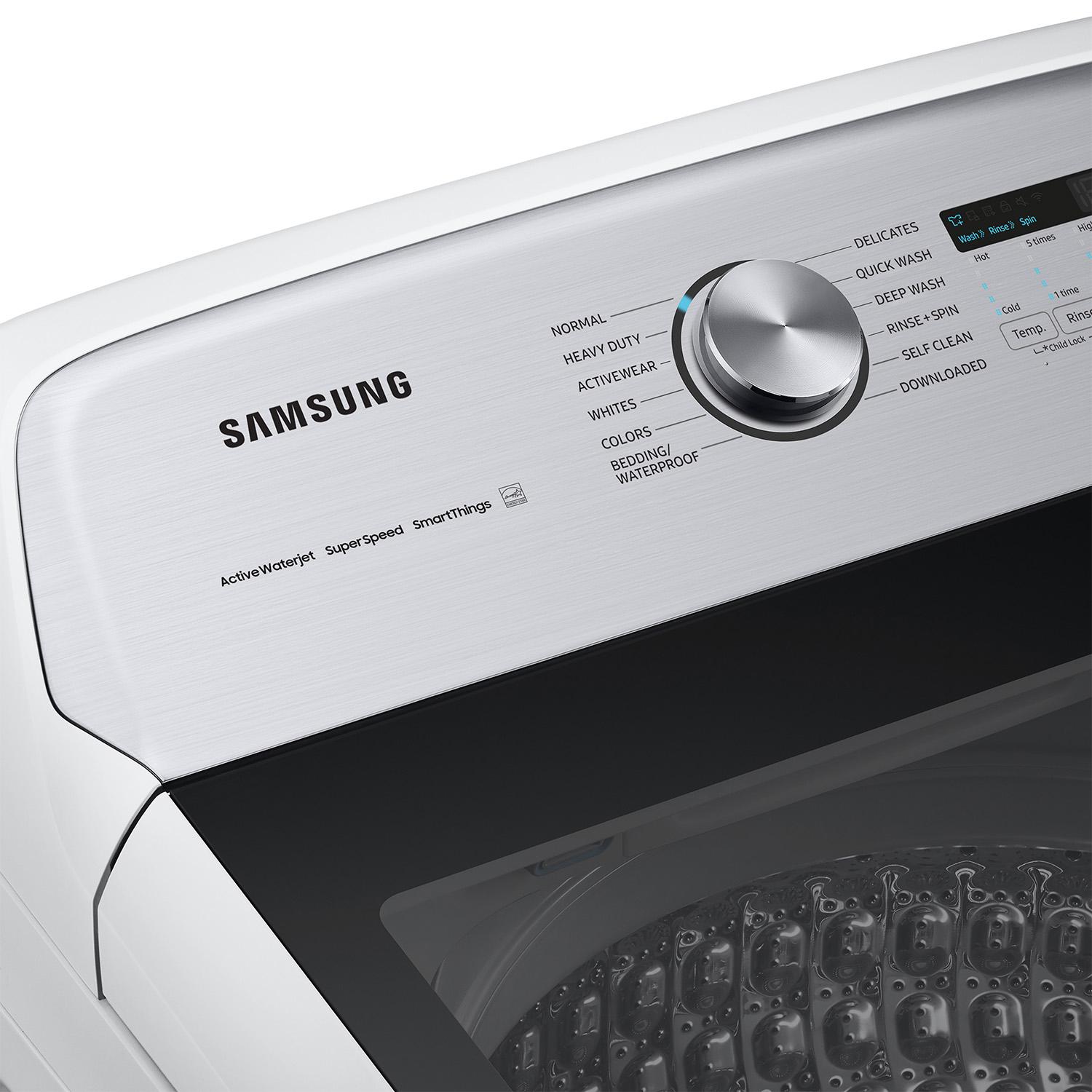  Samsung 5.4 cu.ft. Top Loading Washer with ActiveWave™ Agitator WA54CG7105AWUS IMAGE 7