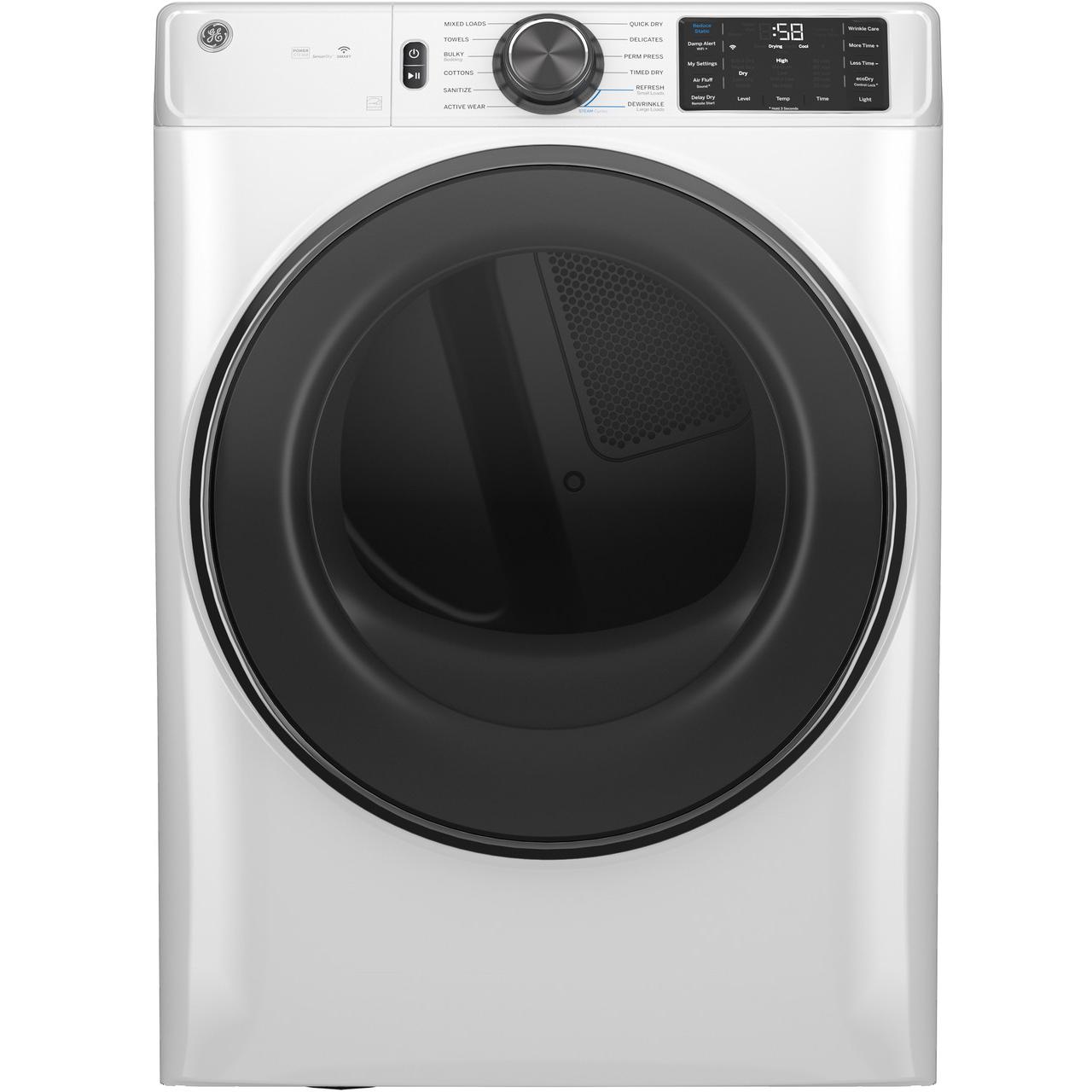  GE 7.8 cu.ft. Electric Dryer with Steam GFD65ESSVWW IMAGE 1
