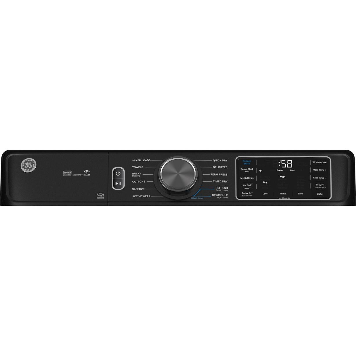  GE 7.8 cu.ft. Electric Dryer with Steam GFD65ESPVDS IMAGE 3