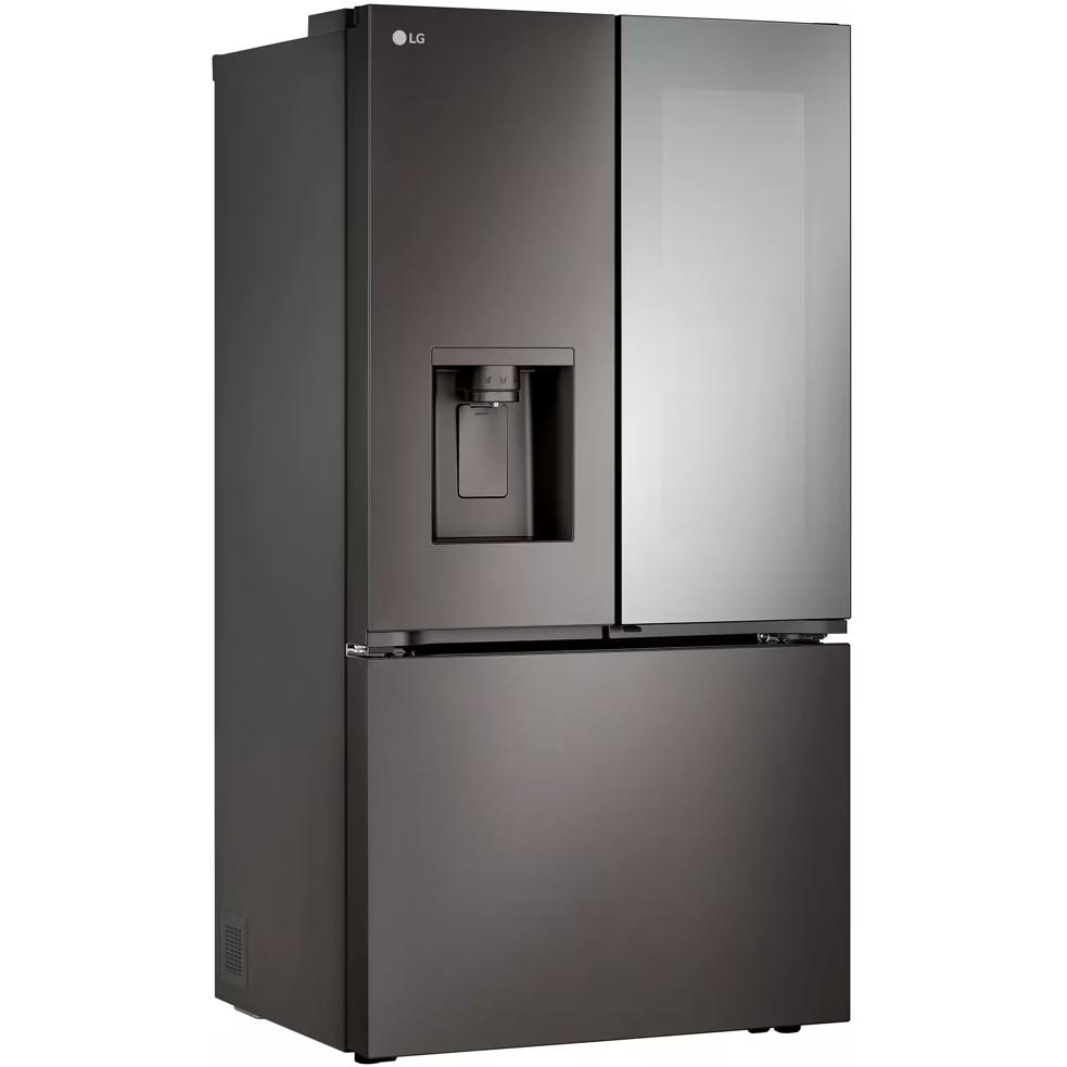 LG 36-inch, 26 cu. ft. Counter-Depth MAX™ French 3-Door Refrigerator with Mirror InstaView® LRYKC2606D IMAGE 2