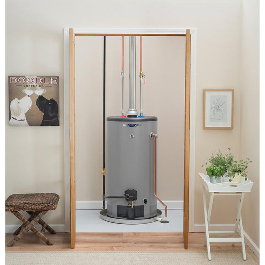  GE 50 Gallon Short Residential Natural Gas Water Heater GG50S12BXR IMAGE 2