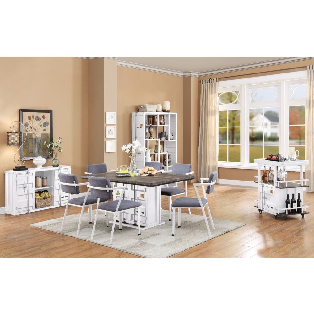 Mesa de comedor rectangular Cargo de 66" de largo