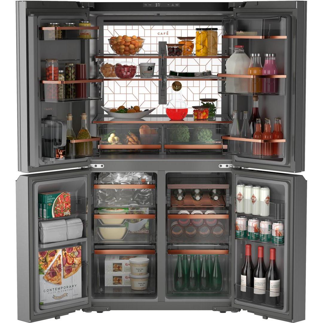  Café 36-inch, 27.4 cu. ft. French 4-Door Refrigerator with Dual-Dispense AutoFill Pitcher CAE28DM5TS5 IMAGE 2