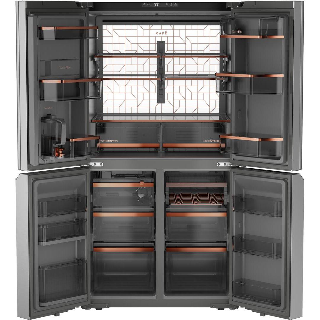  Café 36-inch, 27.4 cu. ft. French 4-Door Refrigerator with Dual-Dispense AutoFill Pitcher CAE28DM5TS5 IMAGE 3