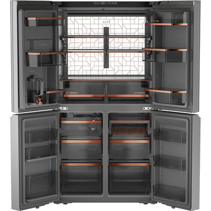 Café 36-inch, 27.4 cu. ft. French 4-Door Refrigerator with Dual-Dispense AutoFill Pitcher CAE28DM5TS5 IMAGE 3