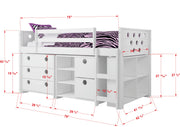 Circles Modular Low Loft Bed