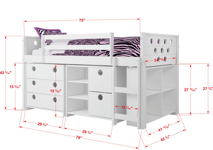 Circles Modular Low Loft Bed