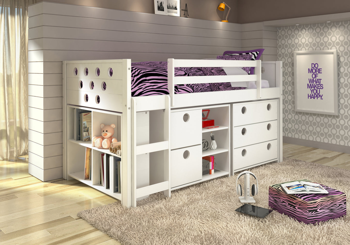 Circles Modular Low Loft Bed