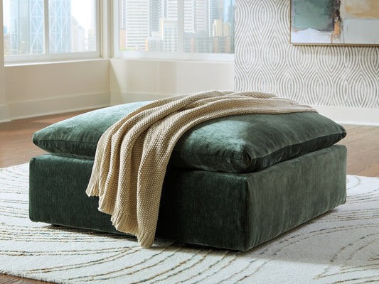 Carriage View Oversized Accent Ottoman