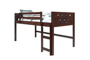 Circles Cappuccino Low Loft Bed